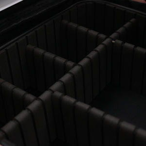 Organizador de maquillaje portátil con espejo LED